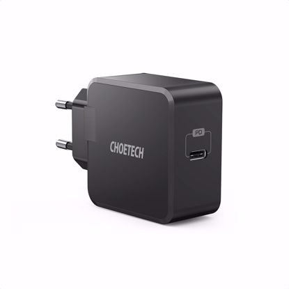 Picture of Choetech Choetech QC EU 3.0A USB-C Mains Charger in Black (No Cable)