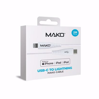 Picture of Mako Mako USB-C to Lightning Cable 2m in White