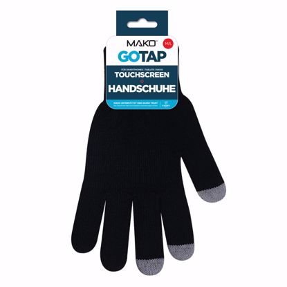 Picture of Mako MAKO GOTAP Touchscreen Gloves in M/L in Black