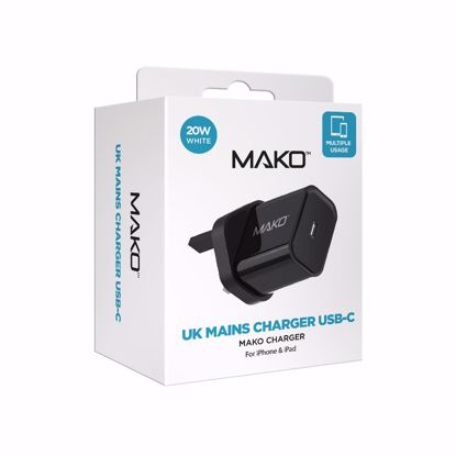 Picture of Mako Mako UK Main Charger for USB-C 20W in Black