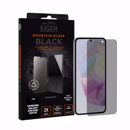 Picture of Eiger Eiger Mountain Glass BLACK Privacy Screen Protector for Samsung Galaxy A36 / A56 / S24 FE